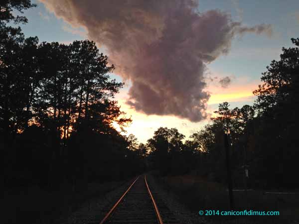 Crossing the railroad tracks