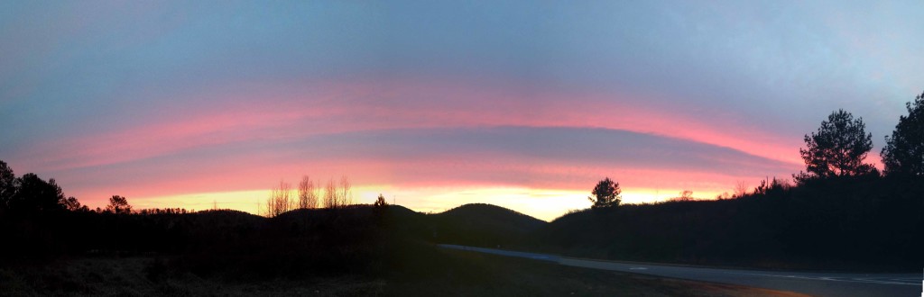 sunset pano