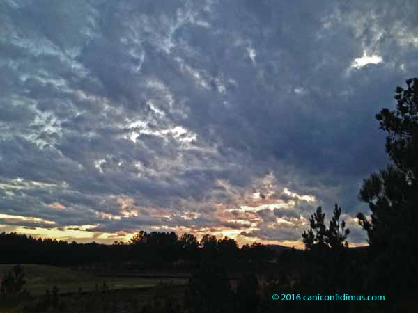 pink peeking clouds